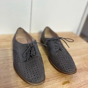 Kelly & Katie Gray suede laces loafer